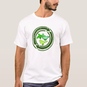 Camiseta Feminina Orgânica Recicla Pássaros