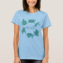 Camiseta Feminina Orgulho Aquarela Submarina Unida