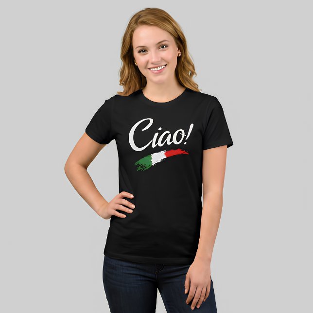 Camiseta Feminina Orgulho da Bandeira Italiana Cia (Criador carregado)