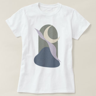 Camiseta Feminina padrão de arte pop dos anos 80