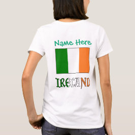 Camiseta Feminina Personalizada Bandeira da Irland
