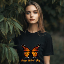 Camiseta Feminina Personalizada Borboleta Monarca