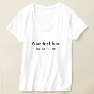 Camiseta Feminina Personalize Seu Texto Aqui – Per