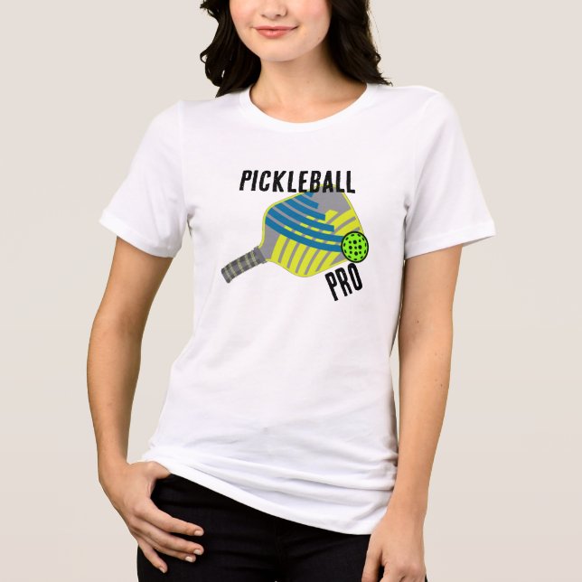 Camiseta feminina Pickle Pro paddle (Frente)