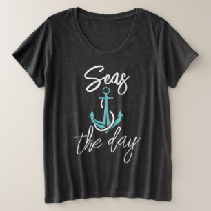 Camiseta Feminina Plus Size Aproveita o Dia