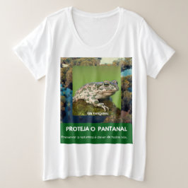 Camiseta Feminina Plus Size Básica Via Pantanal