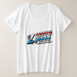 CAMISETA FEMININA PLUS SIZE FOCUS LIÇÕES APRENDIDA