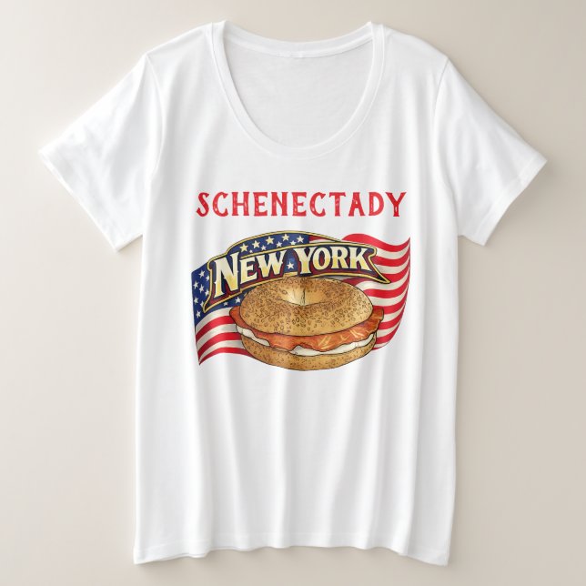 Camiseta Feminina Plus Size Personalizada de Nova  (Frente do Design)