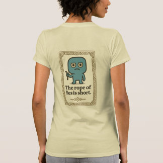 Camiseta feminina por citação sorridente