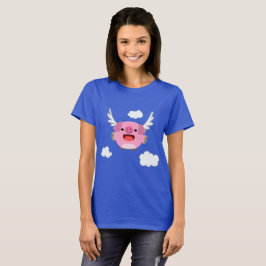 Camiseta Feminina Porca Voadora Fofa