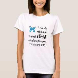 Camiseta feminina - Posso fazer tudo borboleta