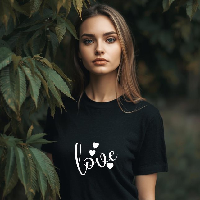 Camiseta Feminina Preto e Branco (Criador carregado)