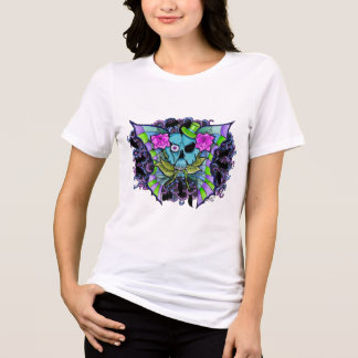 Camiseta Feminina Psyko-Daizie Skull & Roses