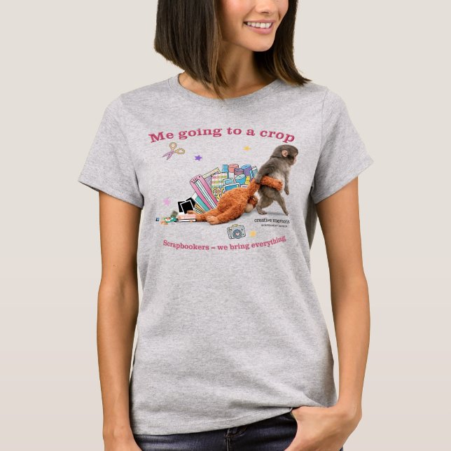 Camiseta Feminina Punch the Monkey (Frente)