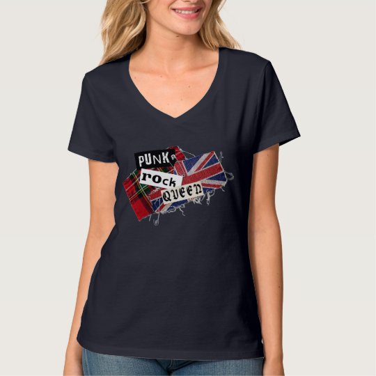 Camiseta feminina "Punk Rock Queen"