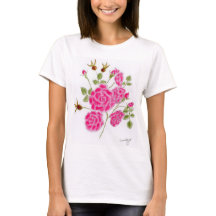 Camiseta feminina Red Rose