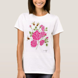 Camiseta feminina Red Rose