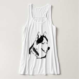 Camiseta Feminina Regata Husky Camisa da Senhora C