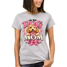 Camiseta Feminina Rosa Bonito Cachorro Na Minha Er