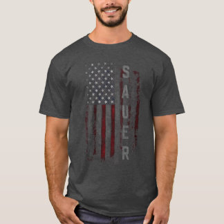 Camiseta feminina SAUER Family Bandeira Americana