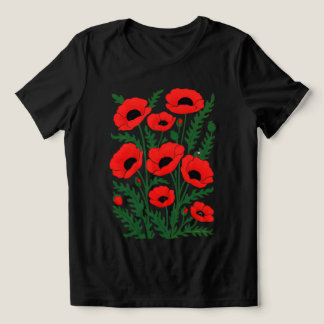 Camiseta Feminina Scarlet Whisper Abstrata Papoula