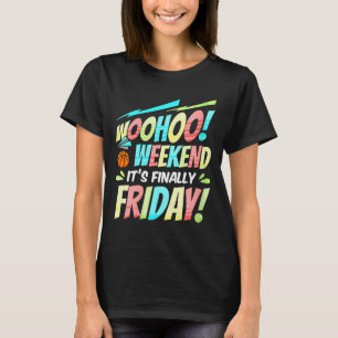 Camiseta Feminina Sexta-feira Feliz Prof Meme Esco
