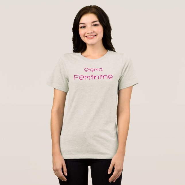 Camiseta Feminina Sigma (Frente Completa)