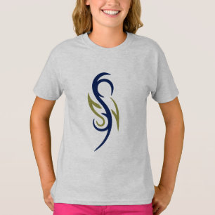 Camiseta Feminina Símbolo de Chama Tribal