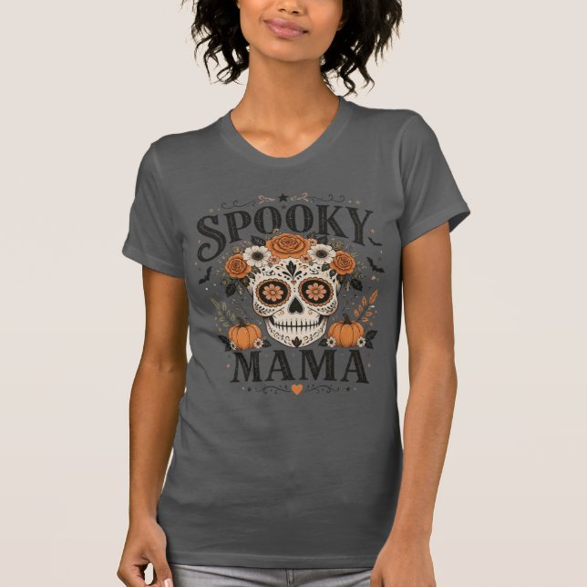 Camiseta Feminina Spooky Mama (Frente)