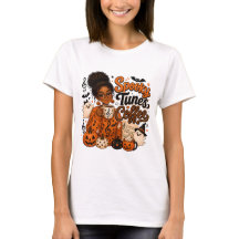 Camiseta Feminina Spooky Tunes Coffee