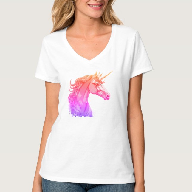 Camiseta Feminina Star Unicorn (Frente)