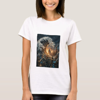 Camiseta Feminina Steampunk Grande Onda de Londres