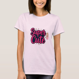 Camiseta Feminina Super Fofa com Coração | Estétic