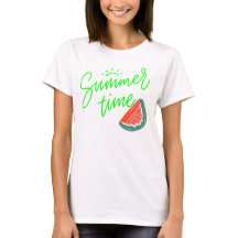 camiseta feminina Tempo de Verão