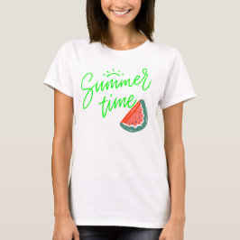 camiseta feminina Tempo de Verão