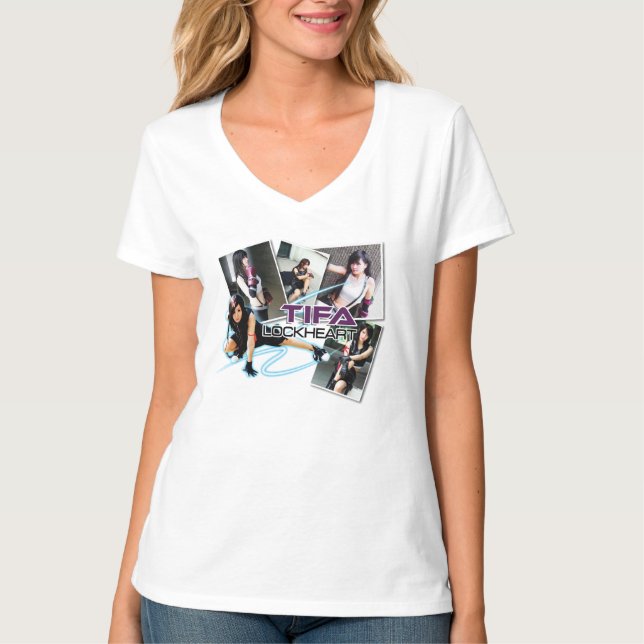 Camiseta Feminina Tifa LockHeart (Frente)