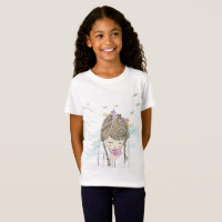 Camiseta Feminina Urso Fantasioso de Bicicleta
