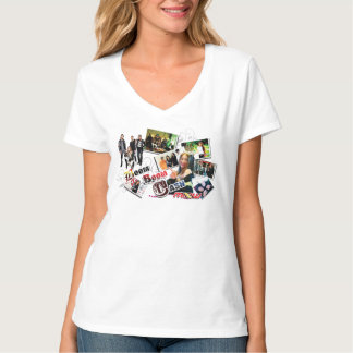 Camiseta Feminina V-Shirt Boom Boom Cash