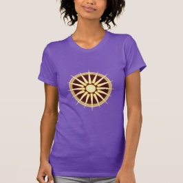 Camiseta feminina Vergina Sun (versão 3)