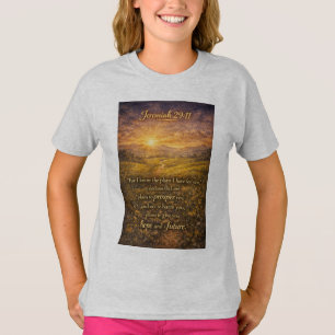 Camiseta Feminina Versículo Bíblico Jeremias 29:11