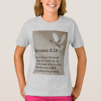 Camiseta Feminina Versículo Bíblico Romanos 8:28