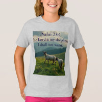 Camiseta Feminina Versículo Bíblico Salmo 23:1