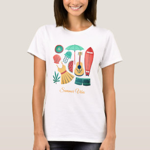 Camiseta Feminina Vibrações de Verão