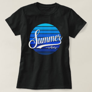 Camiseta Feminina Vibrações de Verão Por do Sol Re