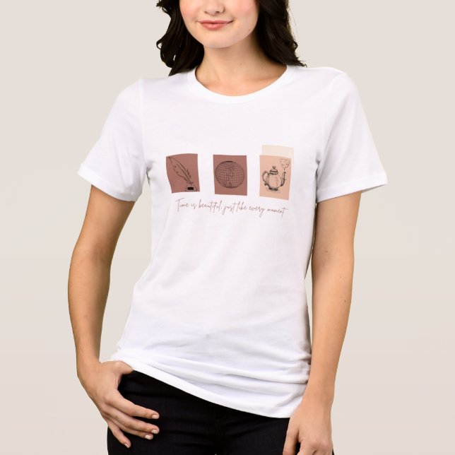 Camiseta feminina vintage  (Frente)