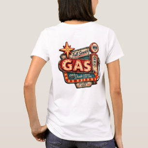 Camiseta Feminina Vintage Americana de Serviço Com