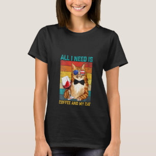 Camiseta Feminina Vintage Gato Citação de Bebida d