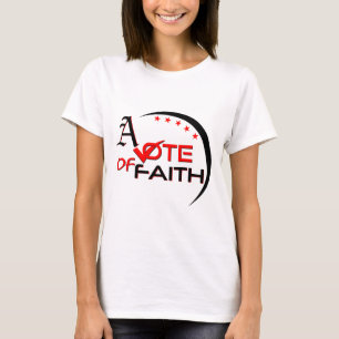 Camiseta feminina "Vote da Fé"