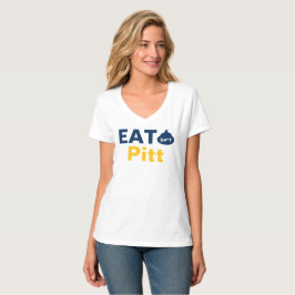 Camiseta feminina WV Vneck Eat It Pitt