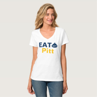 Camiseta feminina WV Vneck Eat It Pitt